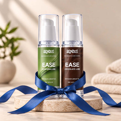 Ease Chocolate & Aloe Vera Based - Personal Lubricant and Massage Gel (50 ml x 2)