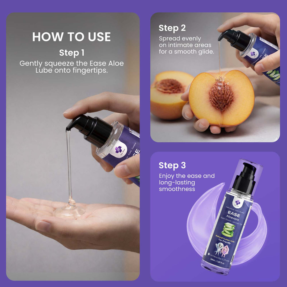 Aloe Vera Water Based Lubricants Gel for Men & Women - My Soul