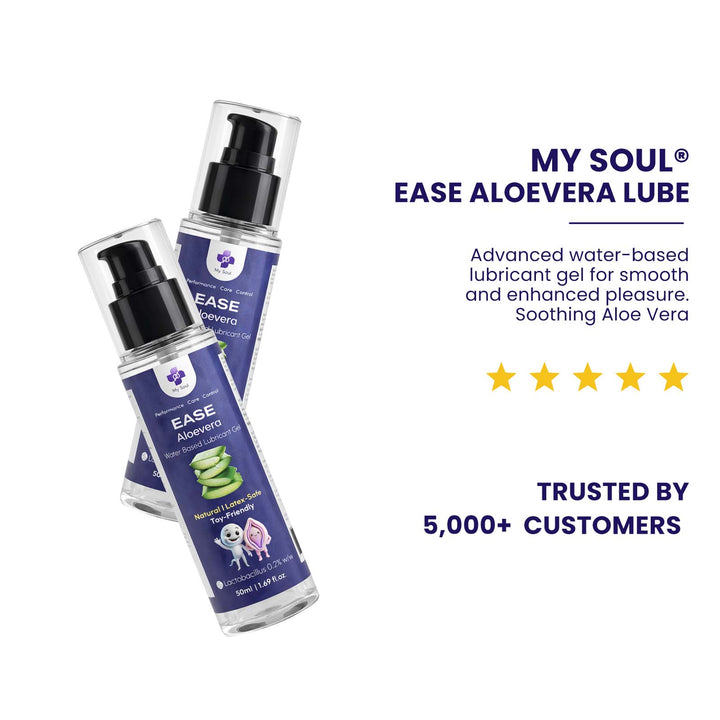 Aloe Vera Water Based Lubricants Gel for Men & Women - My Soul Aloe Vera Water Based Lubricants Gel for Men & Women - My Soul