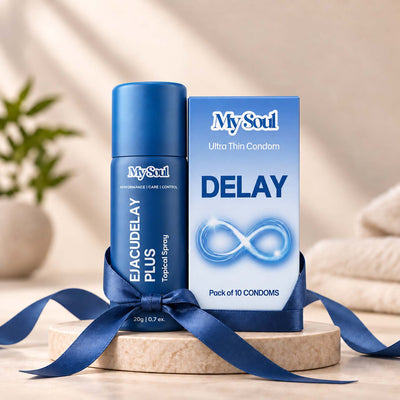 Ultra Thin Delay Condoms - with 4.5% Benzocaine 10N & Delay Spray 20g